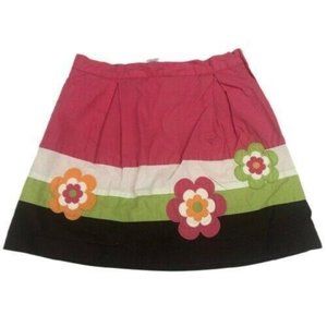 Gymboree Growing Flowers Colorblock skirt SIZE 7